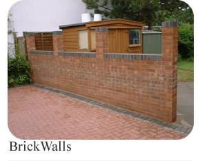 telford home garden & brick walls